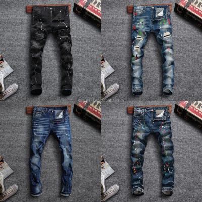 China 2023 New Breathable Ready To Ship Men's Casual Fashion Soft Slim Fit Jeans for sale