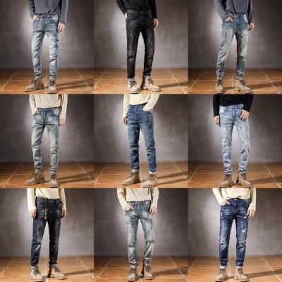 China Factory Direct Wholesale Designer Blue Jeans Men's Slim Fit 2023 Breathable Men's Jeans for sale