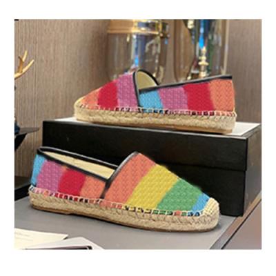 China Multicolor series lightweight designer straw shoes drawer slide sandals for women and ladies dance luxury shoes for men for sale