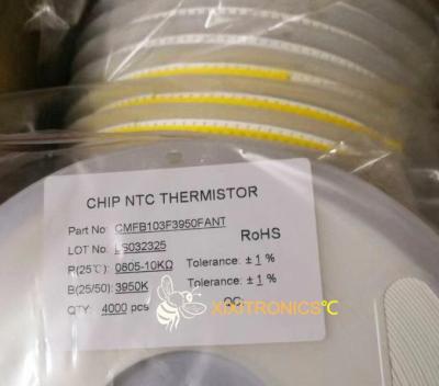 China SMD 0805 Chip Style NTC Thermistors 10K 3950K For LCD TCXO Printer for sale