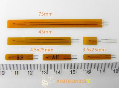 China High Sensitivity Surface Sensing Thin Film NTC Thermistor 10K MF5A-6 Series for sale