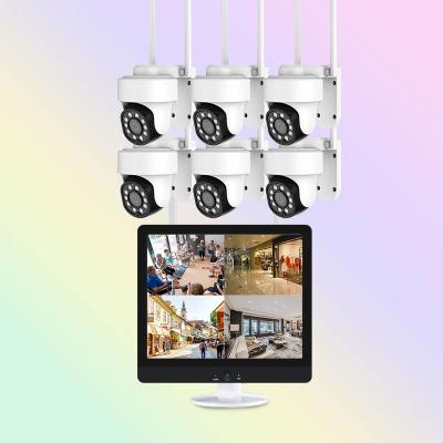 China 12.5 Inches 1296P Nvr Kit Waterproof 8CH 6 Security Camera Cctv Camera System for sale