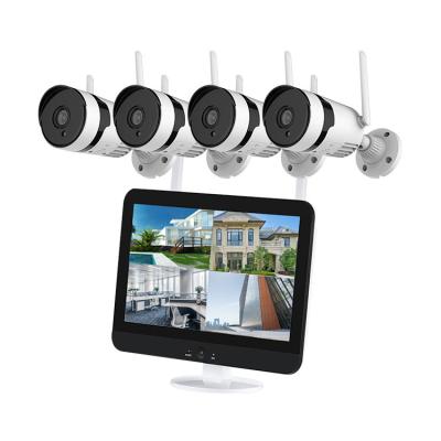 China 12.5 Inch LCD Monitor Wifi Nvr Kit 5MP Wireless Cctv Camera System for sale