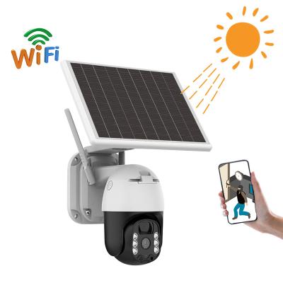 China 3MP 8W Battery Wireless Ip Surveillance Wifi Camera Solar Security Camera Outdoor for sale