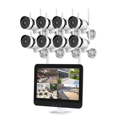 중국 3mp 8ch water proof nvr outdoor 8 wifi wireless cctv ip system ptz camera kit 판매용