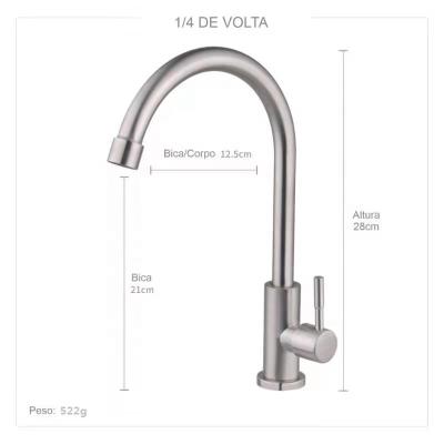 China Modern Cold And Hot 304 Stainless Steel Kitchen Faucet Faucet 360 Degree Rotation Clean Every Corner With Black Matte Finishing for sale