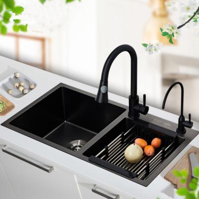 China Modern Kitchen Sink Faucet Mixer OEM Style Syrface Stainless Steel Spray Handle Feature Original Sense Material Core for sale