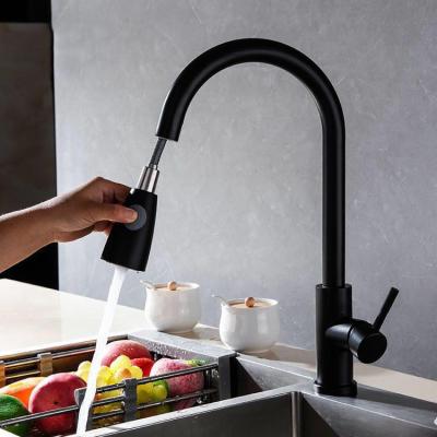 China Modern Stainless Steel Kitchen Faucet 360 Degree Rotation Clean Every Corner To Remove Steam Or ABS Spray for sale