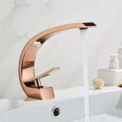 China Hot and Cold Water Basin Faucet Basin Faucet Brass Faucet Single Hole Sink Mixing Faucet Bathroom Faucet Thermostatic Faucet for sale