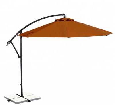 China 10' Modern Octagonal Cantilever Umbrella in Olefin Fabric, Terra Cotta for sale