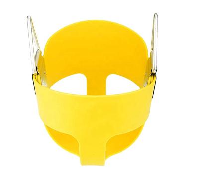 China Outdoor Heavy Duty High Back Bucket Toddler Play Full Swing Seat with Coated Swing Chains and Snap Hooks Swing Set Accessories (Yellow) for sale