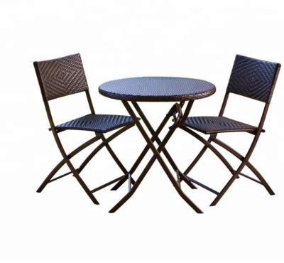 China Modern Handmade 3-Piece - Woven Rattan Bistro Set for sale