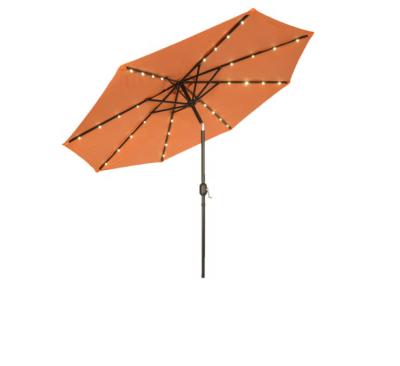 China Modern Modern LED Patio Umbrella, 9', Orange for sale