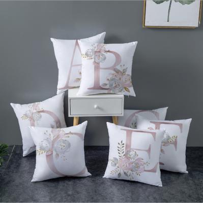 China HOME SOFA 45*45cm anti-static LETTER POLYESTER CUSHION COVER PILLOW CASE SIZE THROW decoration for sale