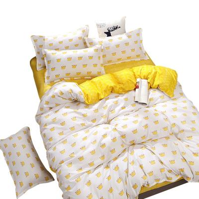 China Nondisposable Single Classic Cartoon Style Bedding Set 3pcs Bed Sheet Pillow Case Duvet Cover For Bedroom for sale