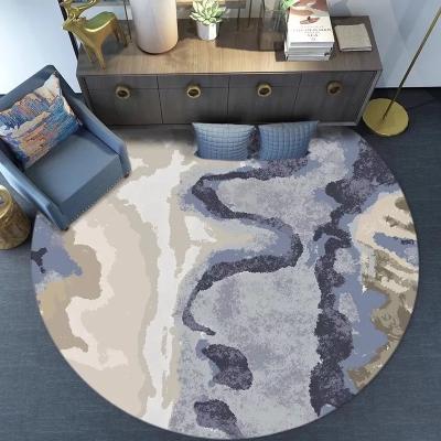 China Modern Tapetes Para Sala Living Room Carpet 80*80cm Coffee Table Cover Carpet For Homes Breathable Machine Made Blankets for sale