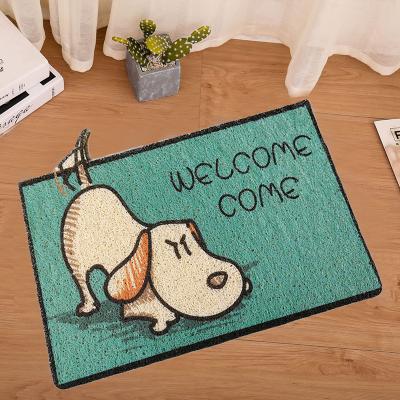 China 3d Mat Easy To Clean Dog PrintShoes Scraper PVC Waterproof Good Quality Printed Front Door Mat Easy To Clean for sale