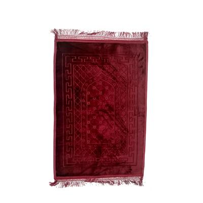 China 80*120cm Modern Muslim Prayer Mat Muslim Islamic Prayer Mat Fluffy Carpet for sale