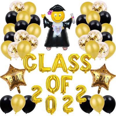 China 2022 Hot Sale Classroom Mylar Amazon Graduation Season Party Glass 2022 Balloon Set for sale