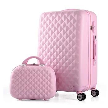 China ABS 2-Piece Luggage Suitcase Lightweight Best Tolley Travel Luggage Suitcase for sale