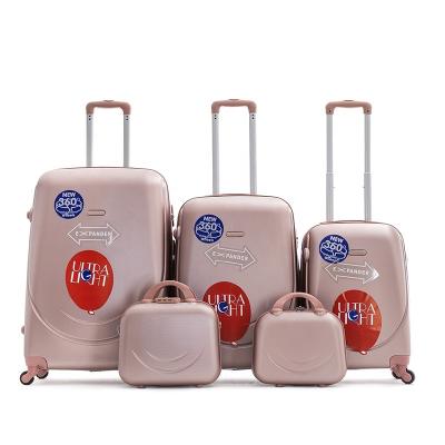 China TRAVEL Women OEM Accept ABS Soft Luggage Trolley Case, Upright Suitcase Valise de voyage for sale