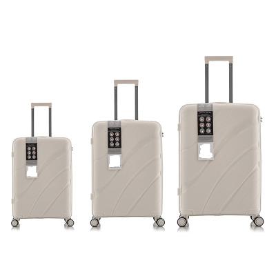 China PP high quality Luggage bag, airplane trolley case smart suitcase PP travel luggage case Valise de voyage for sale