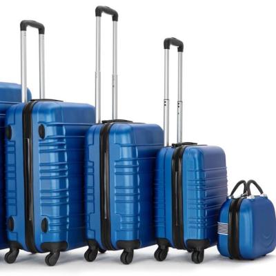 China ABS High quality 4 pcs set hard side luggage 14