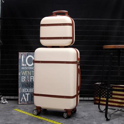 China ABS New Model Factory Wholesale Men Women Spinner Wheels 3pcs sets Suitcase Bag Trolley bags Luggage Cosmetic For Travel for sale