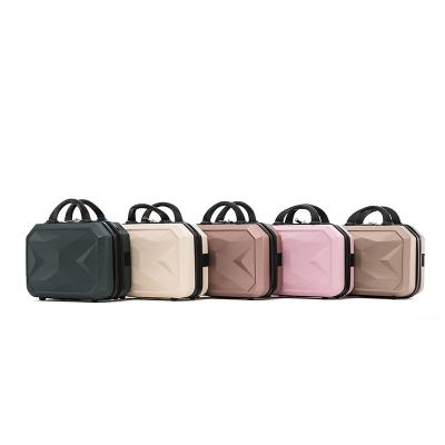 China ABS Korea Market PC Matte Surface mini waterproof plastic hard case girls plain portable travel makeup bag Cosmetic Case for sale