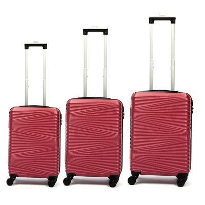 China ABS Promotional 3 Pcs Luggage Travel Set Bag ABS+PC Trolley luggage case Suitcase for sale