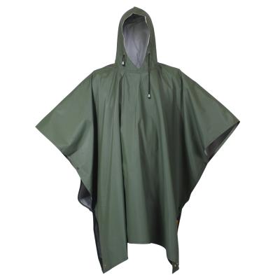 China Durable Military 210T Army Hunting Camping Hiking Military Tactical Raincoat Rain Poncho for sale