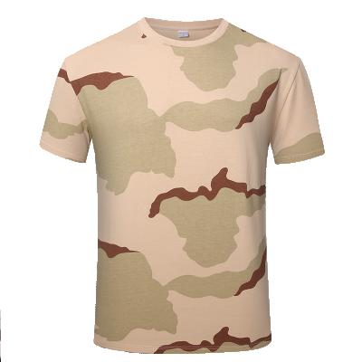 China Anti-pilling desert camouflage army t-shirt cotton tactical t-shirt military for sale