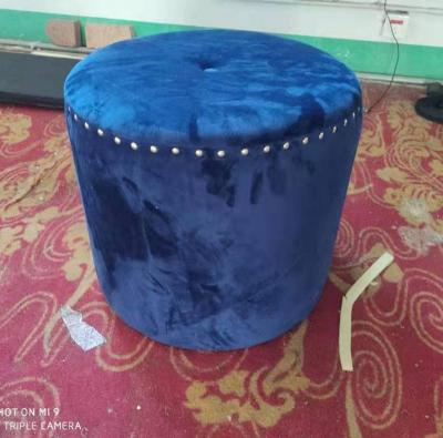 China Soft Home Use Stools Small Velvet Bed Seats for sale