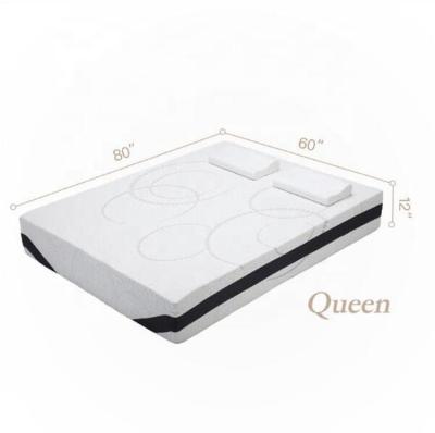 China 12 Inch HD Memory Foam Cooling Mattress With Removable Cover And Zipper Mattress In A Box Queen Size for sale