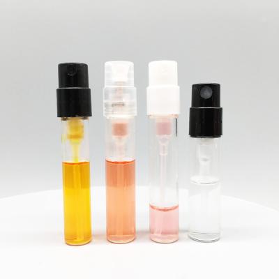 China Mini 1.5ml 2ml 2.5ml Empty Glass Refillable Test Perfume Spray Vial Sample Perfume Vial Personal Care Bottle for sale