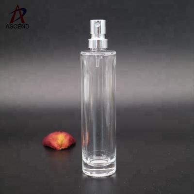 China Personal Care 30ml Tall Slim Spray Bottle Diffuser Perfume Bottle With Crimp Sprayer for sale