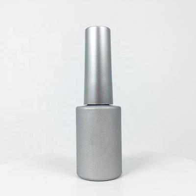 China Various Cylinder Nail Polish Bottle 8ml 9ml 10ml Cosmetic Gray Round Empty Nail Polish Bottle UV Gel Nail Polish Bottle for sale