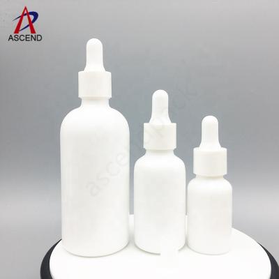 China Wholesale Cosmetic Empty Luxury Opal Glass Bottles 30ml 50ml 100ml Eye Dropper Hair Oil Bottle Eye Dropper Bottle For Essential Oils for sale