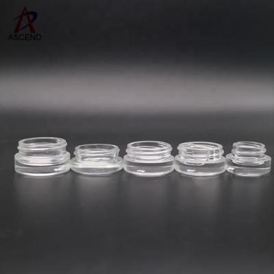 China Personal Care Cosmetic Eye Cream Jar 3ml 5ml 7ml 9ml Small Lip Balm Jars Packaging Glass Jar For Cream With Lids for sale