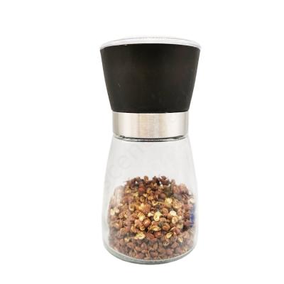 China Black Plastic Spice Grinders Set Adjustable Oil Salt Pepper Grinder Ceramic Ceramic Shaker For Kitchen Table for sale