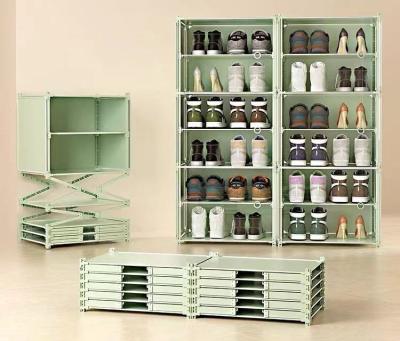 China Sustainable Shoe Storage Artifact Saves Space, Transparent Collapsible Shoe Cabinet, No Plastic Storage Box For Dormitory for sale