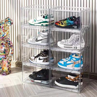 China Viable transparent bulk acrylic shoe storage box shoe box wholesale customization for sale