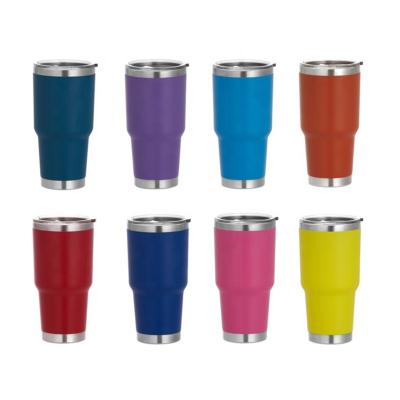 China 30oz 18/8 PORTABLE Stainless Steel Beer Tumbler Cold Drinking Mug With Lid Iced Mug for sale