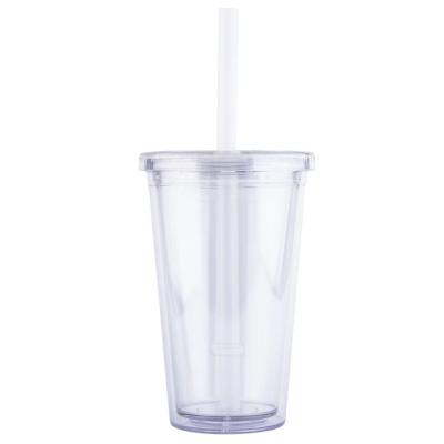 China Viable Free Reusable Thick Rough Plastic Straw Tumbler 16oz Straw Milk Tea Cups Straw for sale