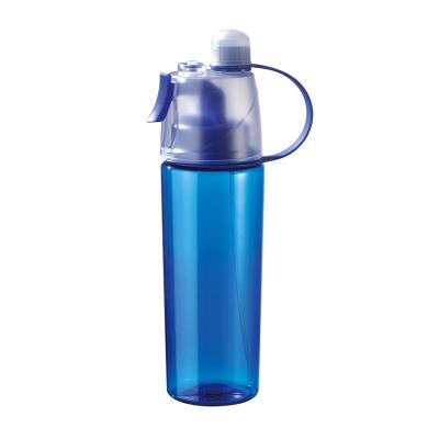 China Viable Mist Water Bottle 400ml 600ml Leak Proof Plastic Cooling Drinking Bottle for sale