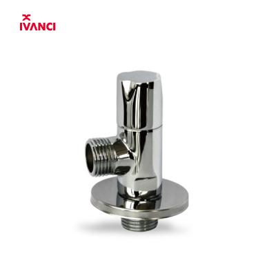 China General IVANCI Polished Chrome Brass Stem And ABS Plastic Handle Angle Valve for sale