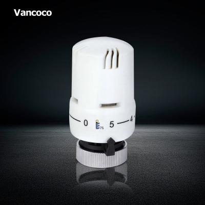 China General Vancoco YK301 White Brass Thermostatic Radiator Valve Head for sale