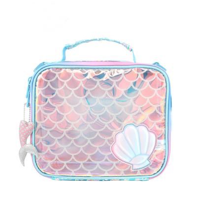 China Mermaid Insulated Lunch Bag For Kids School Insulated Bag With Picnic Cooler Bag for sale