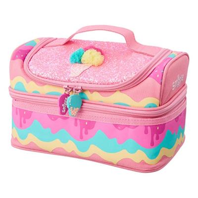 China Polyester Double Decker Lunch Box Good Price (Pink) for sale