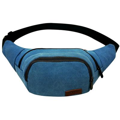 China Sports Waist Bag 16OZ Canvas Sports Waist Bag For Men And Women Belt Bag For Travel Sports Hiking for sale